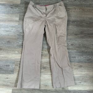 2004 Y2K Liz Lange business casual flared khaki maternity pants Sz 14 NWT